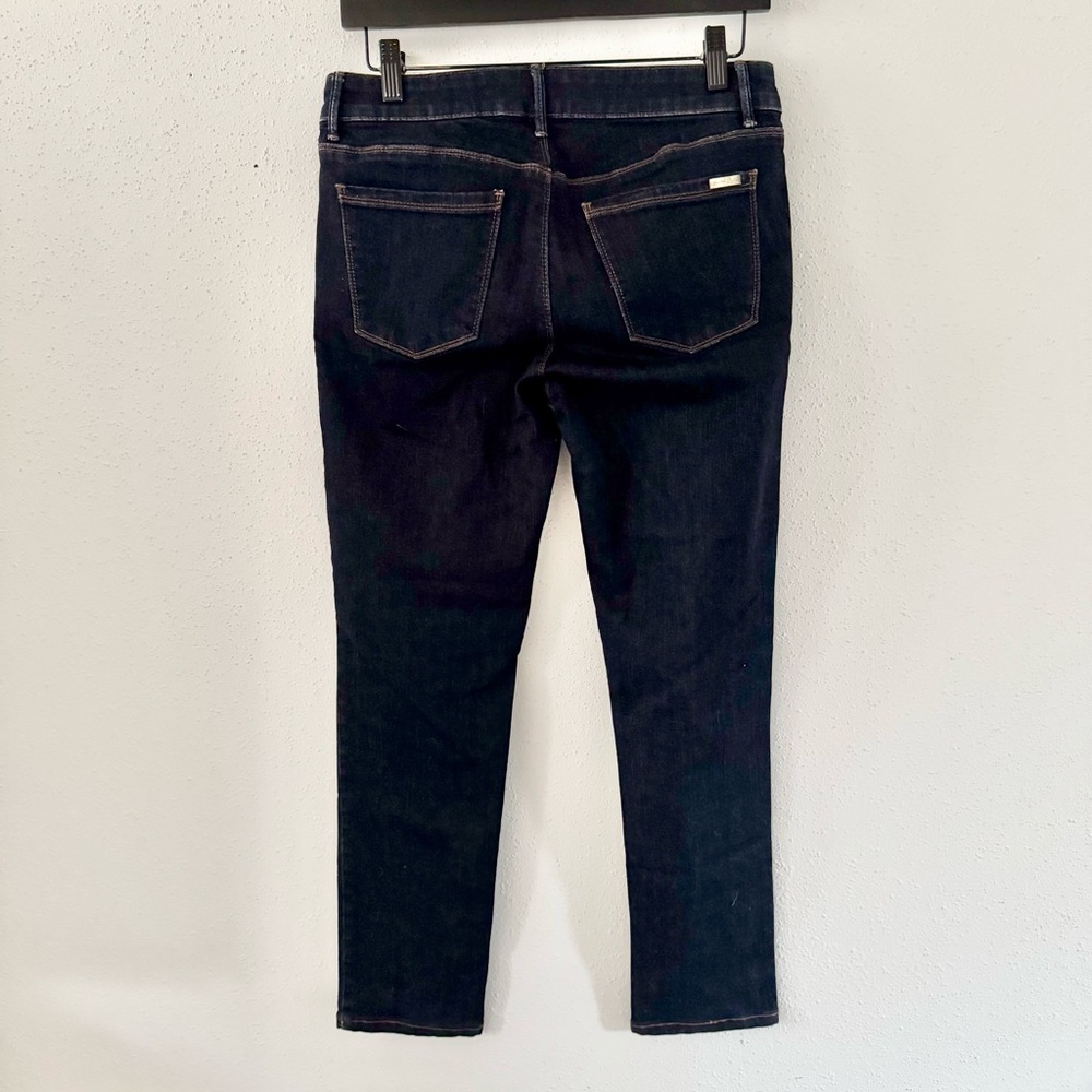 WHBM The Slim Mid-Rise Dark Wash Skinny Denim Jeans Women's Size 6 28 Stretch - Picture 4 of 5